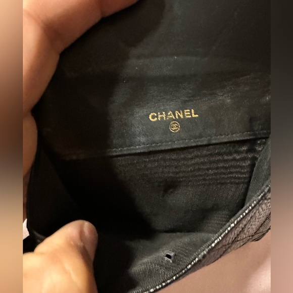 CHANEL - Vintage Noir/Black Caviar Leather Wallet - Picture 14 of 16